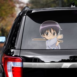 gintama decal, gintama sticker, anime sticker, anime decal, shinpachi shimura decal, anime car decal