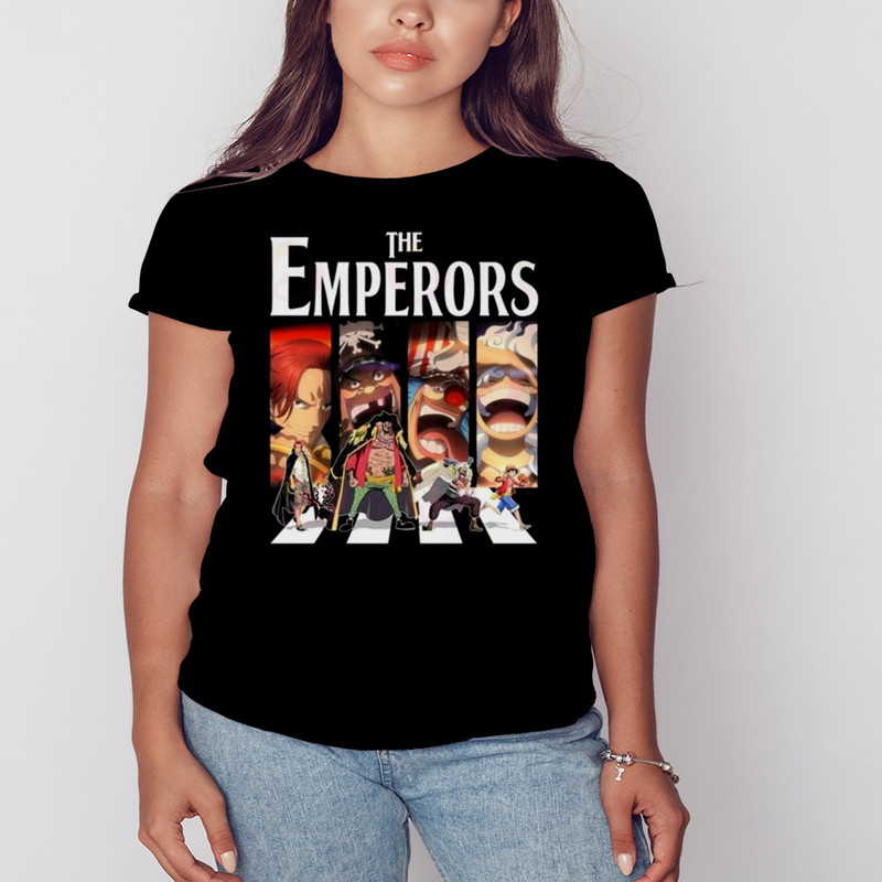 One Piece The Emperors Abbey Road Shirt, Unisex Clothing, Shirt For Men Women, Graphic Design, Unisex Shirt