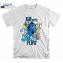 disney finding nemo dory go with the flow t shirt hoodie hoody t-shirt tshirt s-m-l-xl-xxl-3xl-4xl-5xl oversized men wom