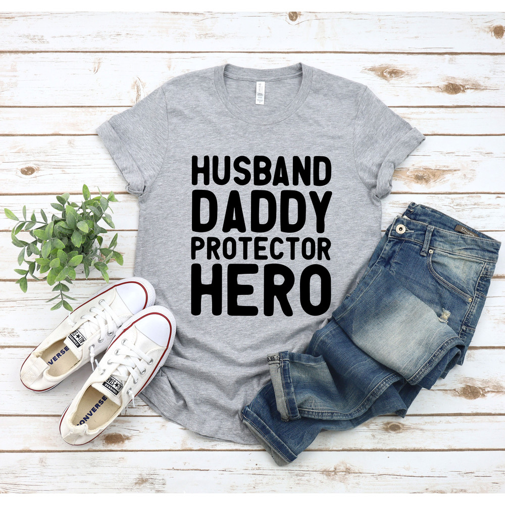 Husband Gift Husband Daddy Protector Hero Fathers Day Gift Funny Shirt Men Dad Shirt Wife to Husband Gift,Father Birthday Gift - 3.jpg