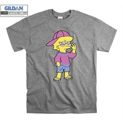the simpsons lisa simpson cool t shirt art cartoon t-shirt tshirt s-m-l-xl-xxl-3xl-4xl-5xl oversized men women unisex 50
