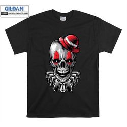 official skull clown t shirt funny charlie chaplin t-shirt tshirt s-m-l-xl-xxl-3xl-4xl-5xl oversized men women unisex d2