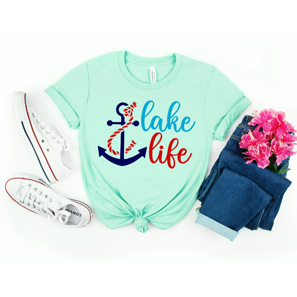 Lake life Shirt, Lake Shirt, Gift for Travel Lover, Gift for Adventurer, Wildlife Shirts,Vacation Shirts,Gift for Her,Camper Shirt, Lakelife - 3.jpg