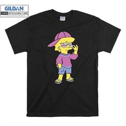 the simpsons lisa simpson cool funny t shirt hoodie hoody t-shirt tshirt s-m-l-xl-xxl-3xl-4xl-5xl oversized men women un