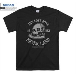 peter pan the lost boys neverland think happy t shirt hoodie hoody t-shirt tshirt s-m-l-xl-xxl-3xl-4xl-5xl oversized men