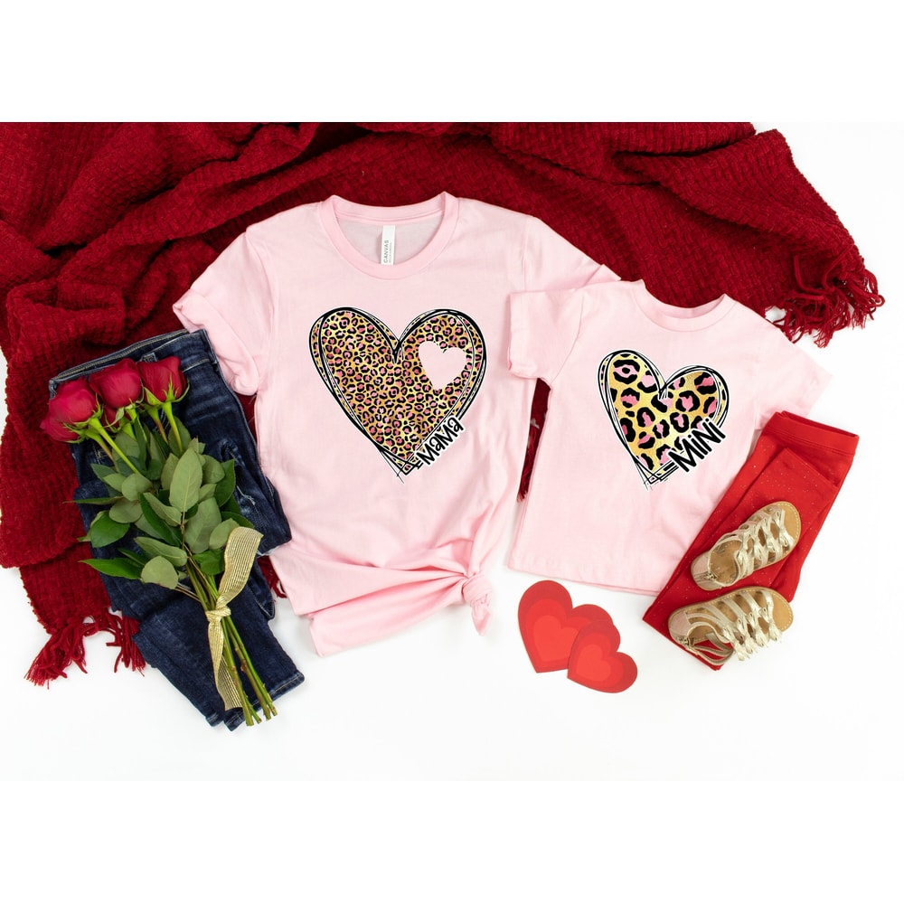 Mama Valentines Shirt,Mini Valentines Shirt,Mama's Girl Valentines Shirt,Rainbow Mama Shirt, Rainbow Mini Shirt,Mama Mini Matching Shirt - 1.jpg