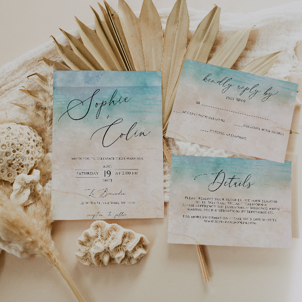 Beach wedding invitation ideas 60 photos - Astyledwedding.com