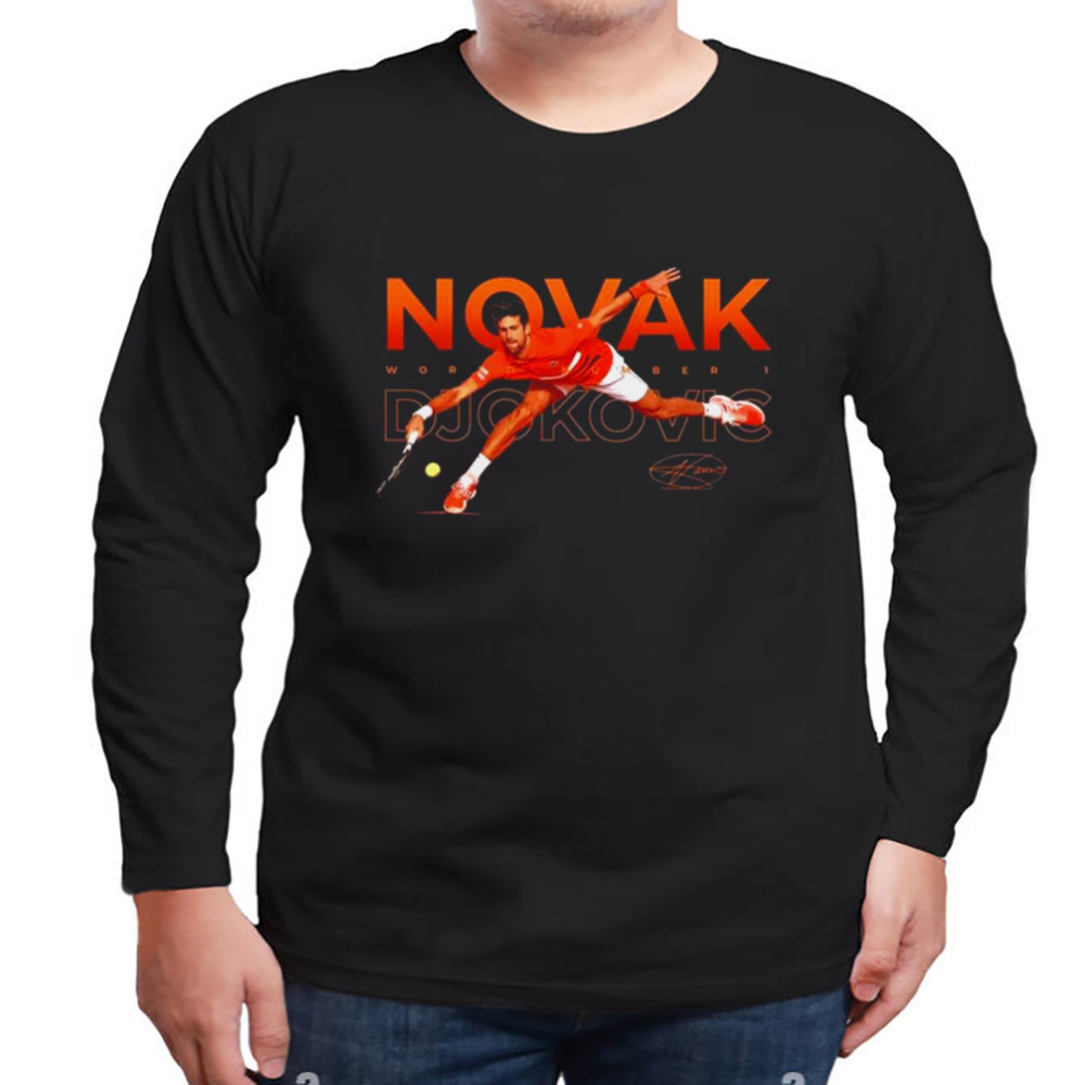 Novak Djokovic World Number 1 Signature T-Shirt, Unisex Clothing, Shirt For Men Women, Graphic Design, Unisex Shirt