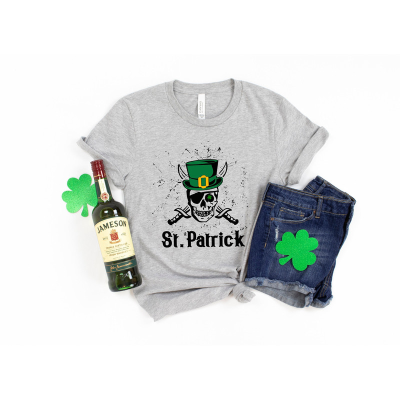 Patricks Day Skull Shirt,Shamrocks Shirt, Patricks Day Shirt Funny Lucky Shirt,St Patrick's,St Paddys Day,Shamrock,St Patrick's Matching Tee - 1.jpg