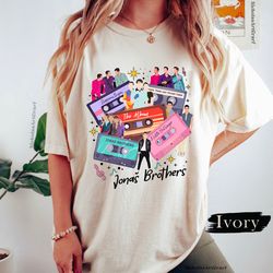 comfort color jonas retro 90's sweater, jonas brothers shirt comfort colors, jonas brothers shirt concert