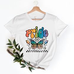 Pride Shirt,LGBTQ Shirt,Pride Month Shirt,Gay Pride T Shirt,Butterfly Rainbow Shirt,Equality Shirt,LGBTQ Gift,Lesbian T
