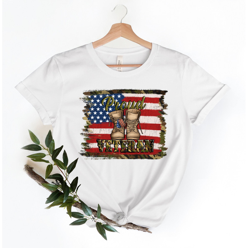 Proud Veteran American Flag Shirt,America  Soldier Trail Shirt, American Shirts, 4th Of July, Patriotic Shirt,Army Shirt,Army Veteran Flag - 2.jpg