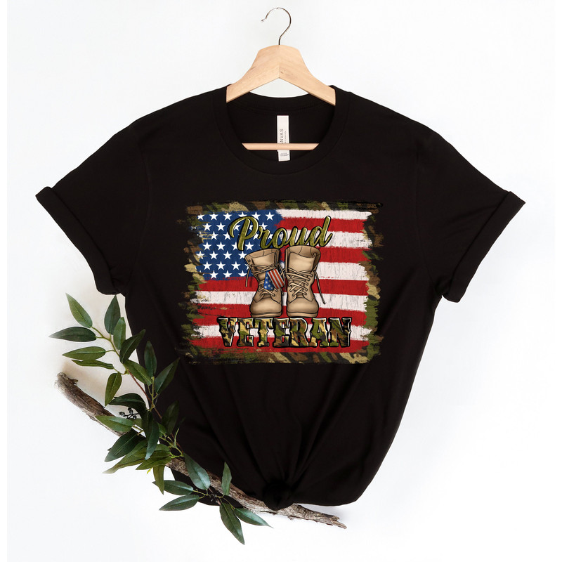 Proud Veteran American Flag Shirt,America  Soldier Trail Shirt, American Shirts, 4th Of July, Patriotic Shirt,Army Shirt,Army Veteran Flag - 3.jpg