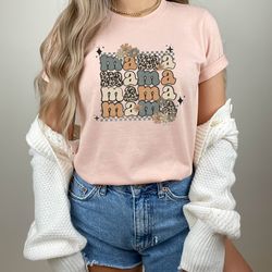 retro floral mama t-shirt,mama flowers shirt,flower tee,mothers day women shirt,wildflower mom t-shirts,mom shirt for mo