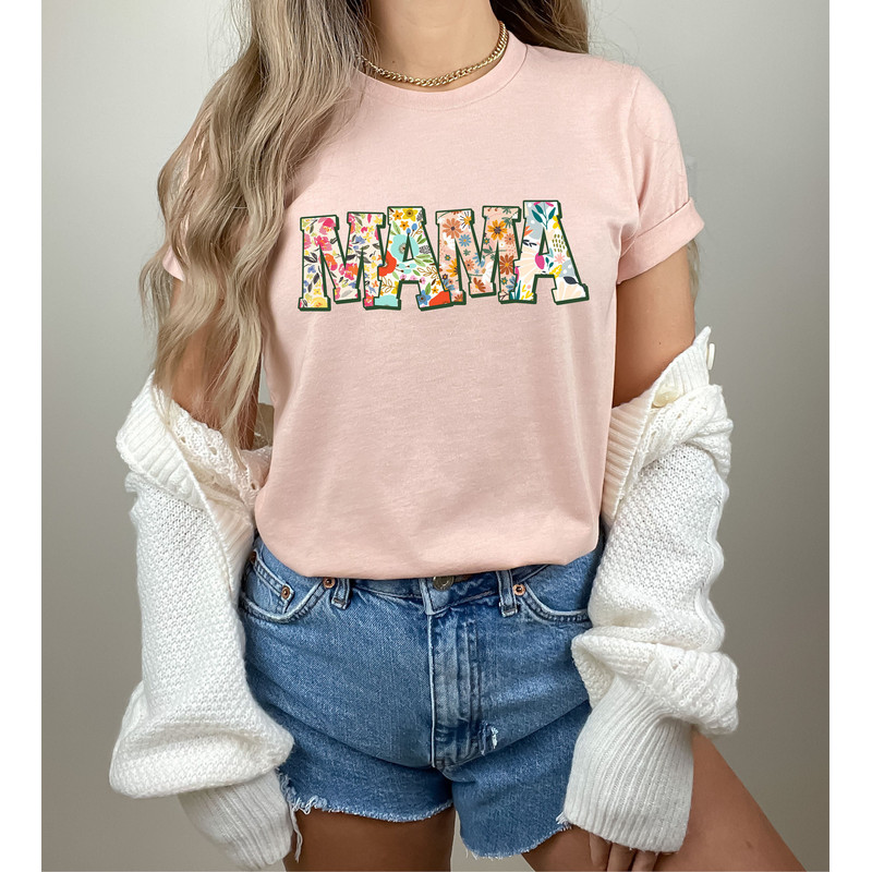 Retro Flower Mama T-shirt, Shirt for Mom for Mother's Day, Mama T-Shirt, Mom Shirt for Mom for Mother's Day, Mama T-shirt - 2.jpg