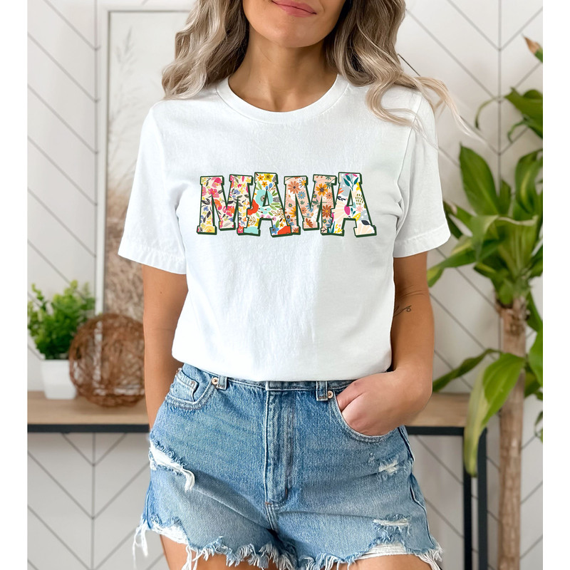Retro Flower Mama T-shirt, Shirt for Mom for Mother's Day, Mama T-Shirt, Mom Shirt for Mom for Mother's Day, Mama T-shirt - 3.jpg