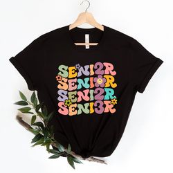 Retro Graduation Shirt, Groovy Floral Senior Shirt, Graduation Shirt, Graduation Class Shirt, Senior Mom Shirt,Vintage S