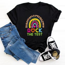 rock the test shirt,testing shirt,teacher shirts,state testing shirt,teacher team shirts,test day shirt,testing coordina