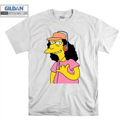 the simpsons otto mann headphone music t shirt art cartoon t-shirt tshirt s-m-l-xl-xxl-3xl-4xl-5xl oversized men women u