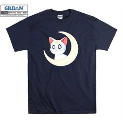 sailor moon luna t shirt art cartoon t-shirt tshirt s-m-l-xl-xxl-3xl-4xl-5xl oversized men women unisex 4780