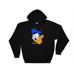 donald duck character funny disney hoodie sweatshirt hoody long sleeve s-m-l-xl-xxl-3xl-4xl-5xl adult oversized men wome
