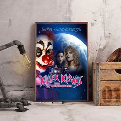 killer klowns from outer space wall art, killer klowns from outer space poster, movie home decor, movie poster