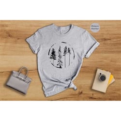 floral forest shirt, forest t-shirt, floral shirt, botanical shirt, nature lover gift, forest sweatshirt, adventure shir