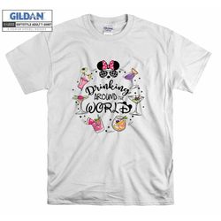 minnie mouse drinking around the world epcot t shirt hoodie hoody t-shirt tshirt s-m-l-xl-xxl-3xl-4xl-5xl oversized men