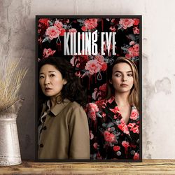 killing eve poster, killing eve wall art, movie poster, movie home decor, movie wall art