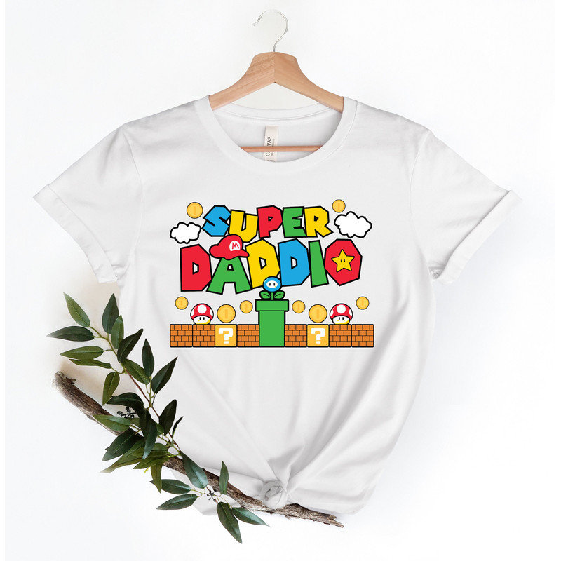 Super Daddio Game Shirt,New Dad Shirt,Dad Shirt,Daddy Shirt,Father's Day Shirt,Best Dad shirt,Gift for Dad,Super Dad Shirt,Gamer Daddy Shirt - 3.jpg