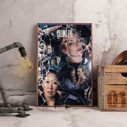 killing eve wall art, killing eve poster, movie home decor, movie wall art, movie poster