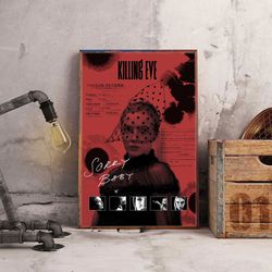 killing eve wall art, killing eve poster, movie poster, movie wall art, movie home decor