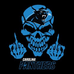 skull carolina panthers nfl svg, football svg, silhouette svg fies
