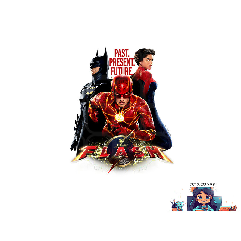 The Flash Movie Batman Supergirl Team png, digital download copy.jpg