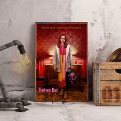 knives out wall art, knives out poster, movie poster, movie home decor, movie wall art, movie decoration