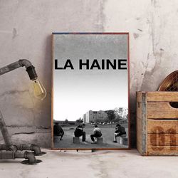 la haine wall art, la haine poster, movie poster, movie wall art, movie home decor, movie decoration