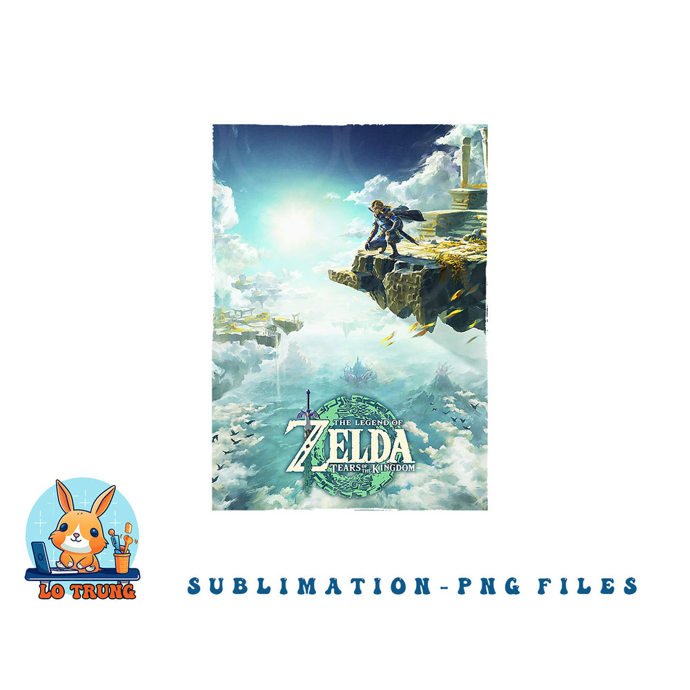 The Legend of Zelda Tears Of The Kingdom Box Art Poster png, digital download copy.jpg