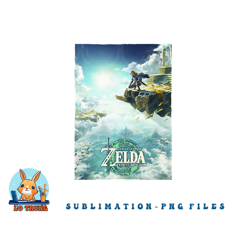 The Legend of Zelda Tears Of The Kingdom Box Art Poster png, digital download copy.jpg