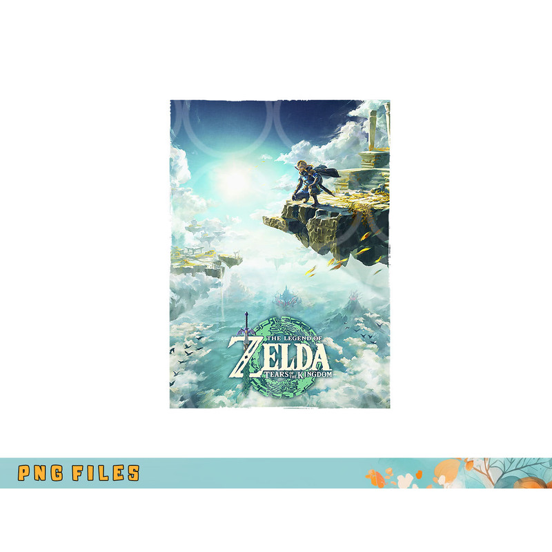 The Legend of Zelda Tears Of The Kingdom Box Art Poster png, digital download copy.jpg
