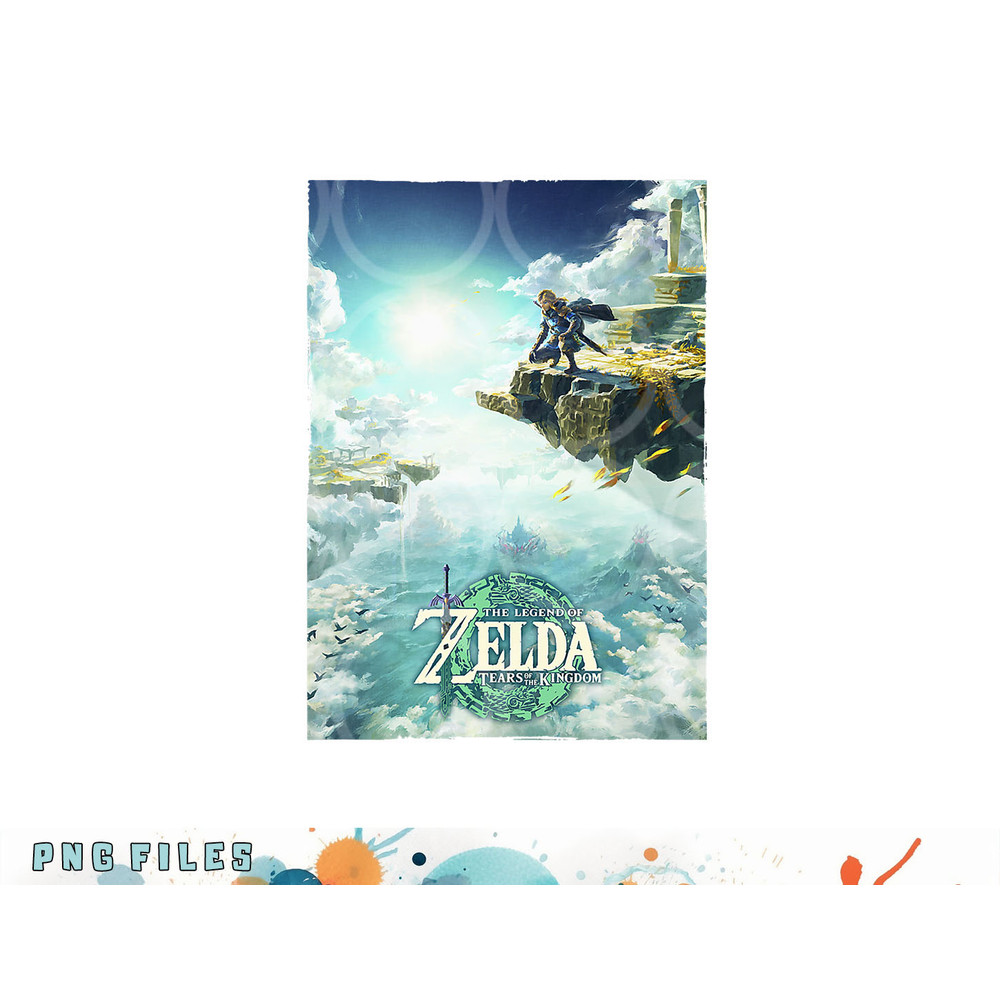 The Legend of Zelda Tears Of The Kingdom Box Art Poster png, digital download copy.jpg