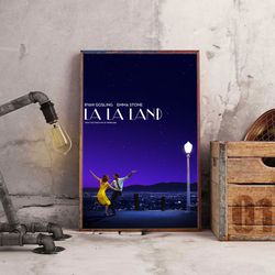 la la land poster, la la land wall art, movie home decor, movie wall art, movie poster, movie decoration