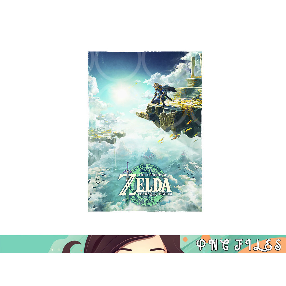 The Legend of Zelda Tears Of The Kingdom Box Art Poster png, digital download copy.jpg