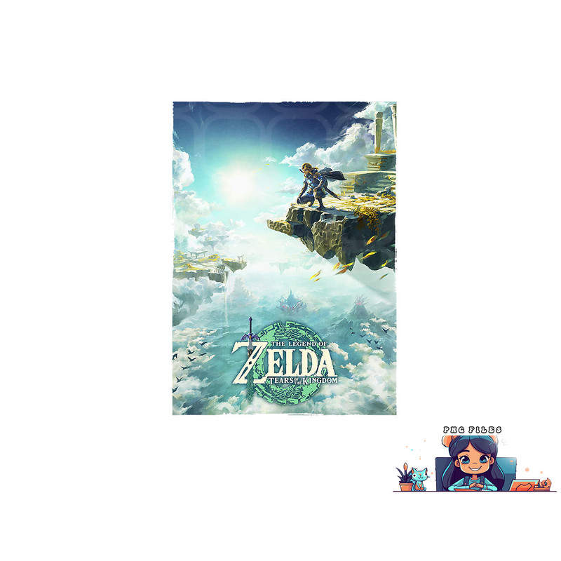 The Legend of Zelda Tears Of The Kingdom Box Art Poster png, digital download copy.jpg