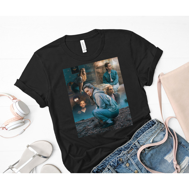 Dani sitting at the Lake Classic T-Shirt 50_Black_Black.jpg