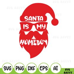 santa is my homeboy svg, funny santa svg, funny santa png, kids santa svg, toddler svg