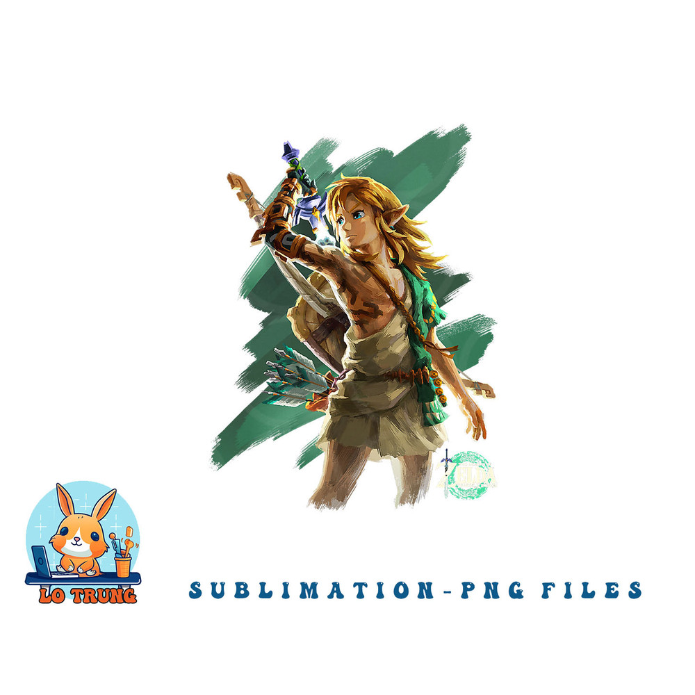 The Legend of Zelda Tears Of The Kingdom Link Hero Poster png, digital download copy.jpg