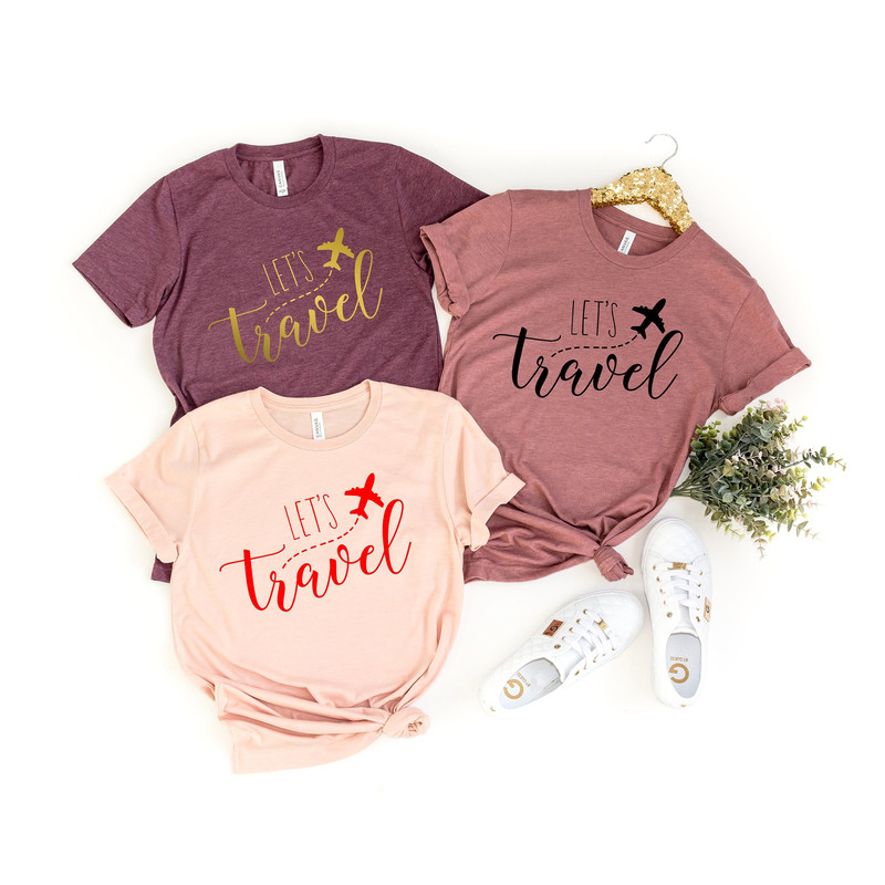 Travel T-shirt,Vacation Tee,Lets Travel the World,Travel the World Shirt,Travel Gift,Summer Vacation Shirts, Summer Shirts - 1.jpg