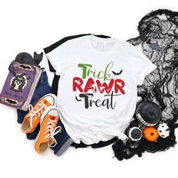 trick rawr treat shirt,halloween shirt,halloween party, halloween t-shirt,hocus pocus shirt,halloween funny tee,hallowee
