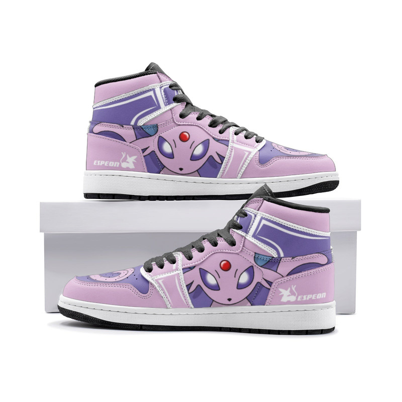 Espeon Pokemon JD1 Shoes, Espeon Pokemon Jordan 1 Shoes, Espeon Shoes, Pokemon Sneakers