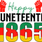 Happy juneteenth 1865 SVG.png